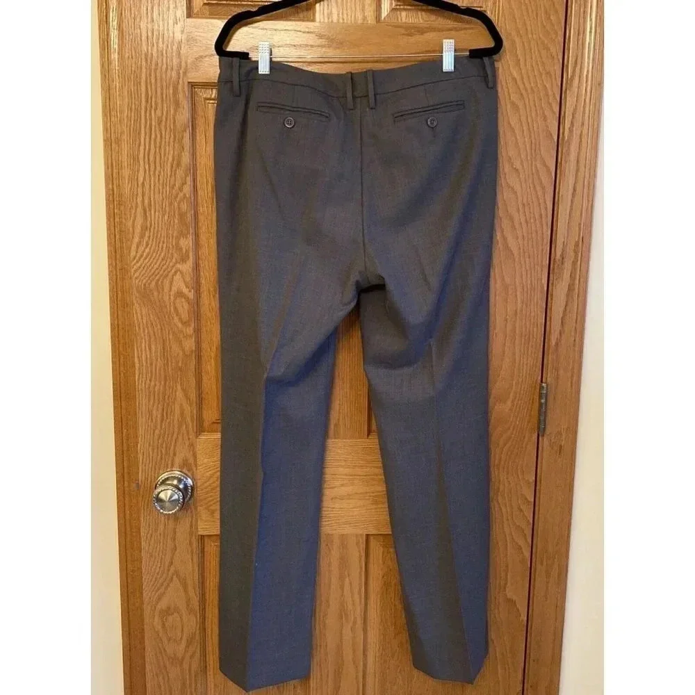Gap Straight Fit Favorite Trouser Stretch Size 12 Gray Y2K 90s - Picture 4 of 6